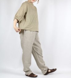 画像34: maison de soil  LINEN TWILL EASY TAPERED PANTS 3色　2サイズ (34)