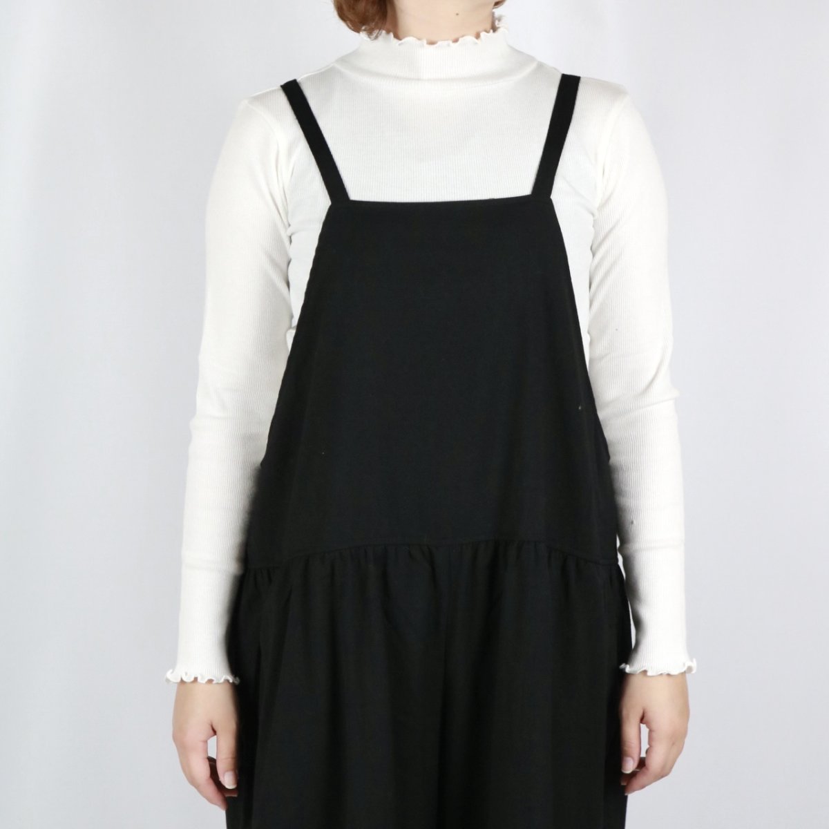 画像6: Gauze#  TRAVAILサロペット　BLACK  (6)