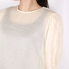画像22: Gauze＃GATHER SLEEVE MODERNIST BLOUSE 3色 (22)