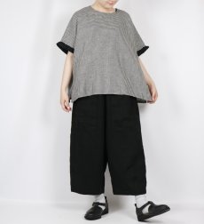 画像7: blue willow コットンリネン袖フリルブラウス  (7)