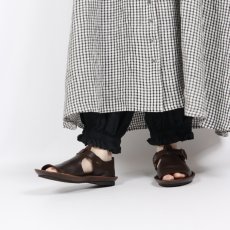 画像8: SOIL 60s LINEN CHECK OPEN COLLAR SHIRT DRESS 2サイズ (8)