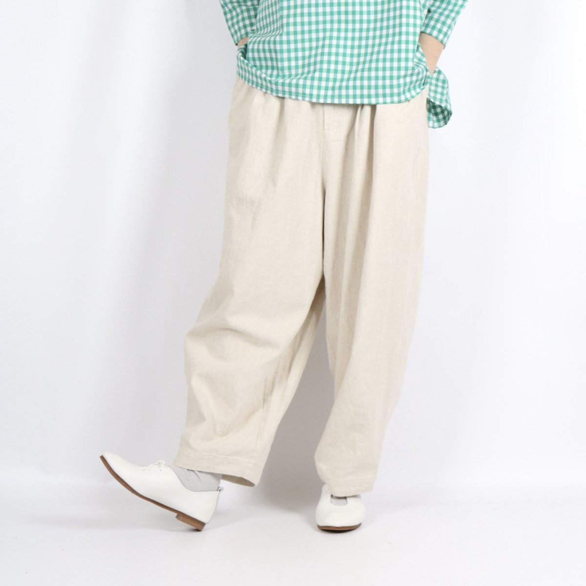 画像27: nachukara 綿麻デニム・ツイル コクーンパンツ 3色 (27)