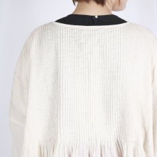 画像11: maison de soil 80s ORGANIC COTTON SMALL CHECK&VOILE PLAIN(OVER DYE) MINI PINTUCK PULLOVER 2色 (11)