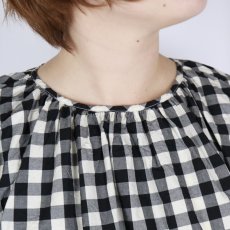 画像23: Gauze# GINGHAM BELL SLEEVE PULLOVER 2色 (23)