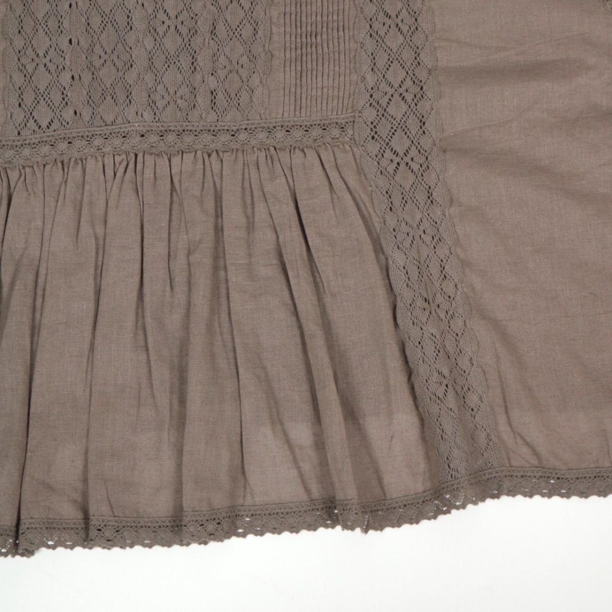 画像49: tumugu: コットンリネン ボイルレースベスト　3色 (49)