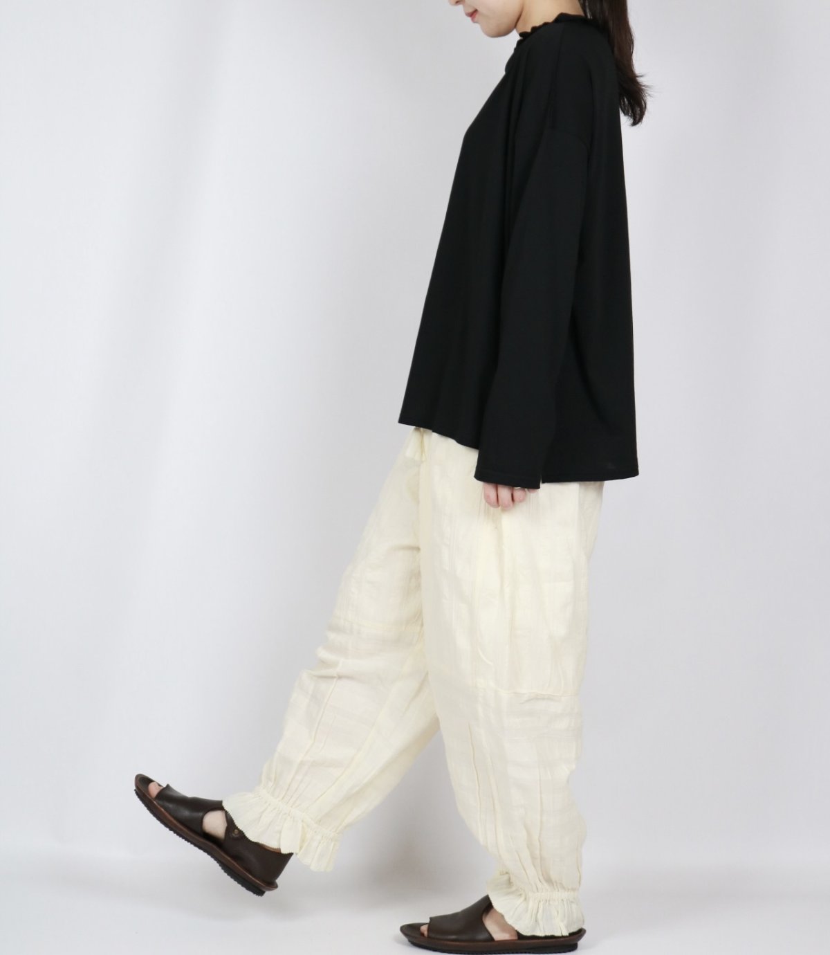 画像34: Gauze#　シンプリー フリルプルオーバー　3色 (34)