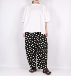 画像3: NARU リップルクロスランダムドットエッグパンツ  (3)