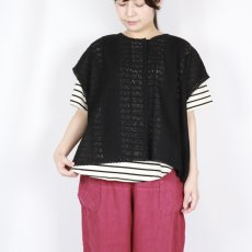 画像31: tumugu: コットンリネン ボイルレースベスト　3色 (31)