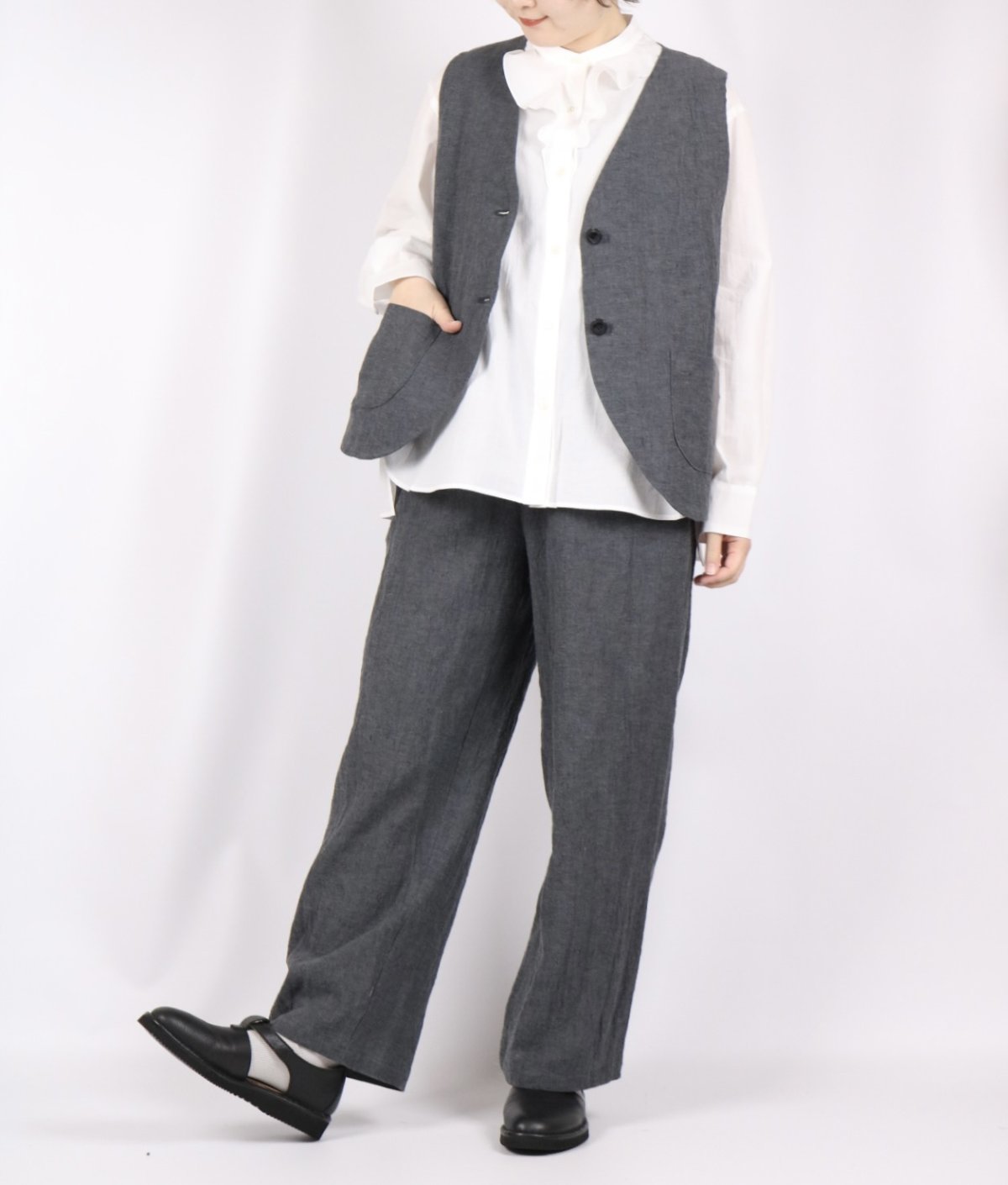 画像26: LUEUF　ヨークフリルシャツ　2色 (26)