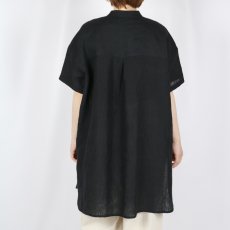 画像14:  SOIL 60s LINEN PLAIN BANDED COLLAR 3/4SL TUNIC 2色 (14)