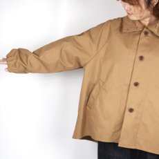 画像9: NARU 40/2コットンギャバ ショートトレンチコート　2色 (9)