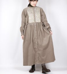 画像21: sosotto　細コール×LIBERTY ビブヨーク ワンピース　2色 (21)