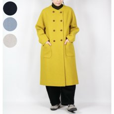 画像1: Vent d'ouest ウールソフト圧縮ノーカラーコート 4色 (1)