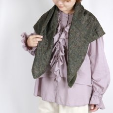 画像13: maison de soil  STITCHED BANGALORE SILK PAISLEY PRINT SCARF WITH BLANCKET STITCH  2色 (13)