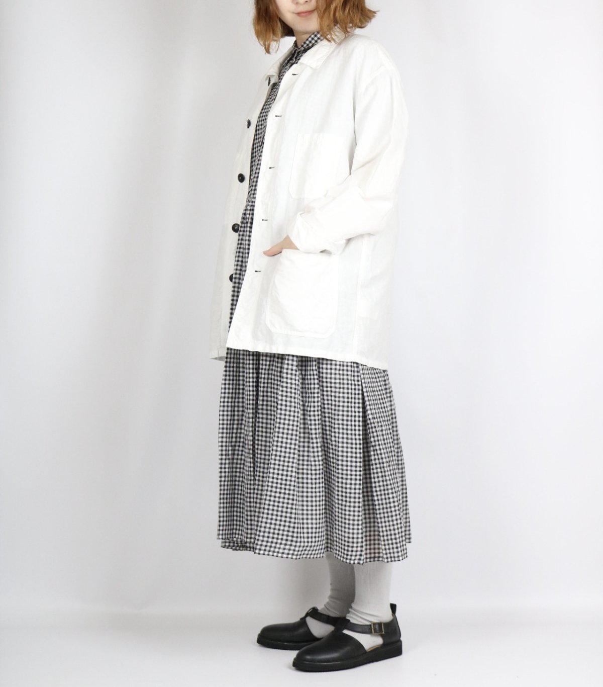 画像4: ARMEN  LINEN / COTTON (OVERDYE) AUTHENTIC WORK JACKET  (4)