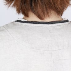 画像34: tukuroi   コットン リネン チャイナ釦 ベスト  2色 (34)