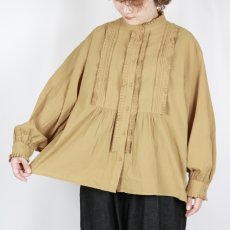 画像15: tumugu: ふわふわコットンタックフリルブラウス 2色 (15)