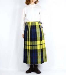 画像25: O'neil of dublin IRISH LINEN LOW WAIST PLEATS WRAP SKIRT LENGTH 80cm (WITH PIN) 2色 (25)