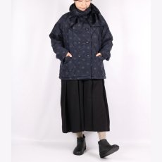 画像17: maison de soil PADDED SILK PRINT NO COLLAR DOUBLE JACKET 2色 (17)