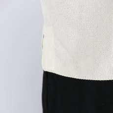 画像10: NARU  スノーコットン ラインポロ衿ニット (10)