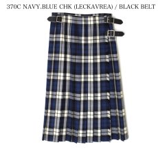 画像20:  O'NEIL OF DUBLIN WORSTED WOOL LOW WAIST PLEATS WRAP SKIRT LENGTH 80cm (WITH PIN) 4色 (20)