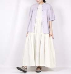 画像11: Gauze#　フリル ノースリーブワンピース　3色 (11)