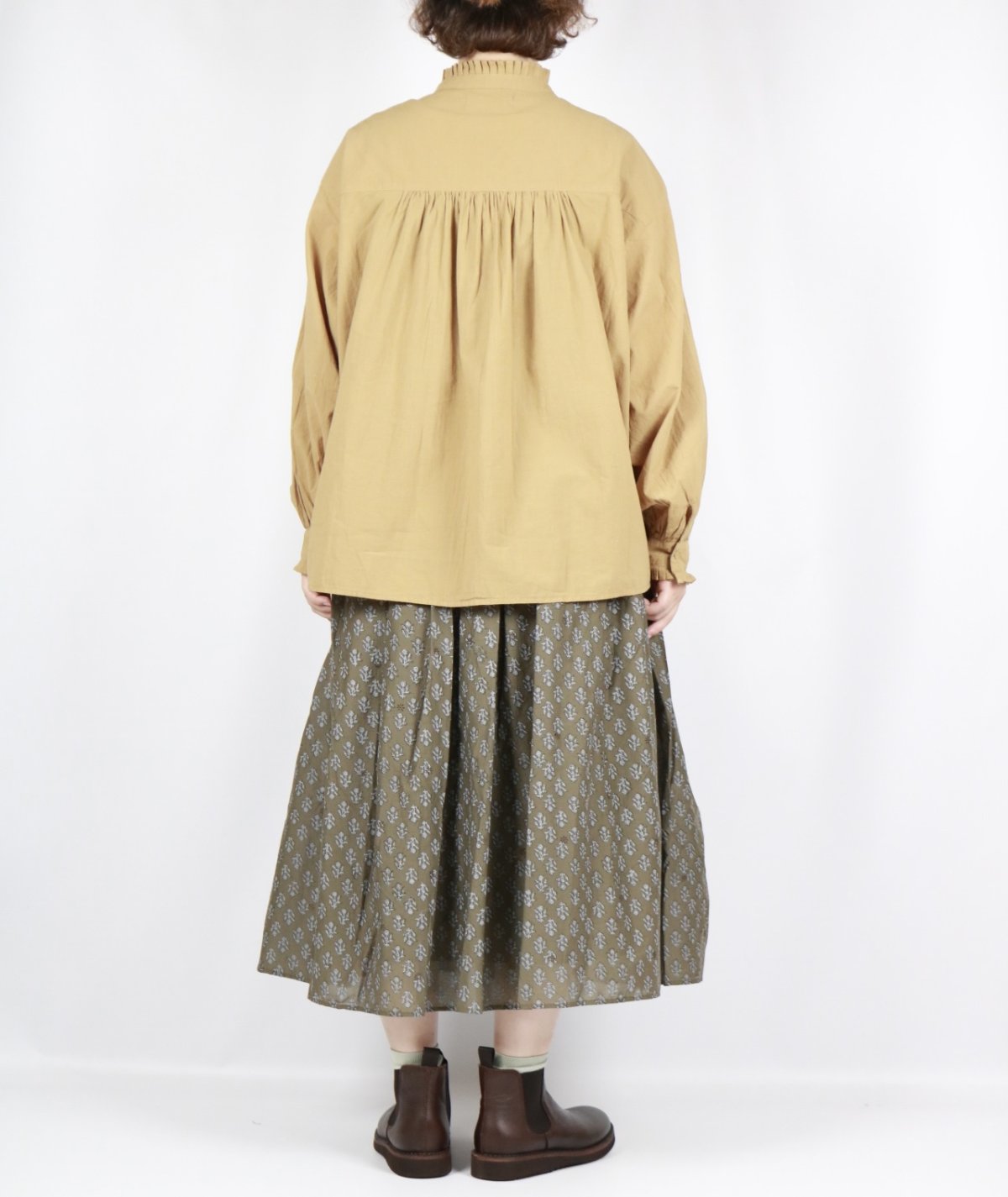 画像28: tumugu: ふわふわコットンタックフリルブラウス 2色 (28)