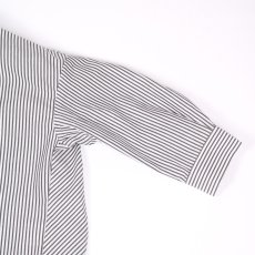 画像17: DIARIES   バック‪ギャザー ワイドシャツ  BLACK STRIPE (17)