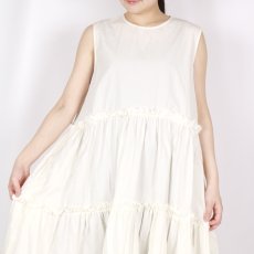 画像5: Gauze#　フリル ノースリーブワンピース　3色 (5)