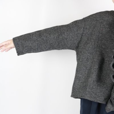 画像3: LABOLATORY  TWEED QUIET FRILL BLOUSE  2色