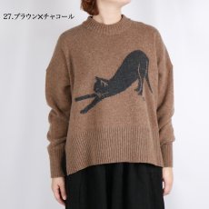 画像2: NARU エアーヤーンコットン 伸び猫コモドニット 3色 (2)