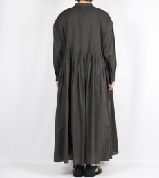 画像15: maison de soil 60s ORGANIC CAMBRIC PLAIN BANDED COLLAR DRESS WITH MINI PINTUCK 2色 (15)