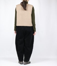 画像15: NARU   もこもこプードルパイル ショートベスト  3色 (15)