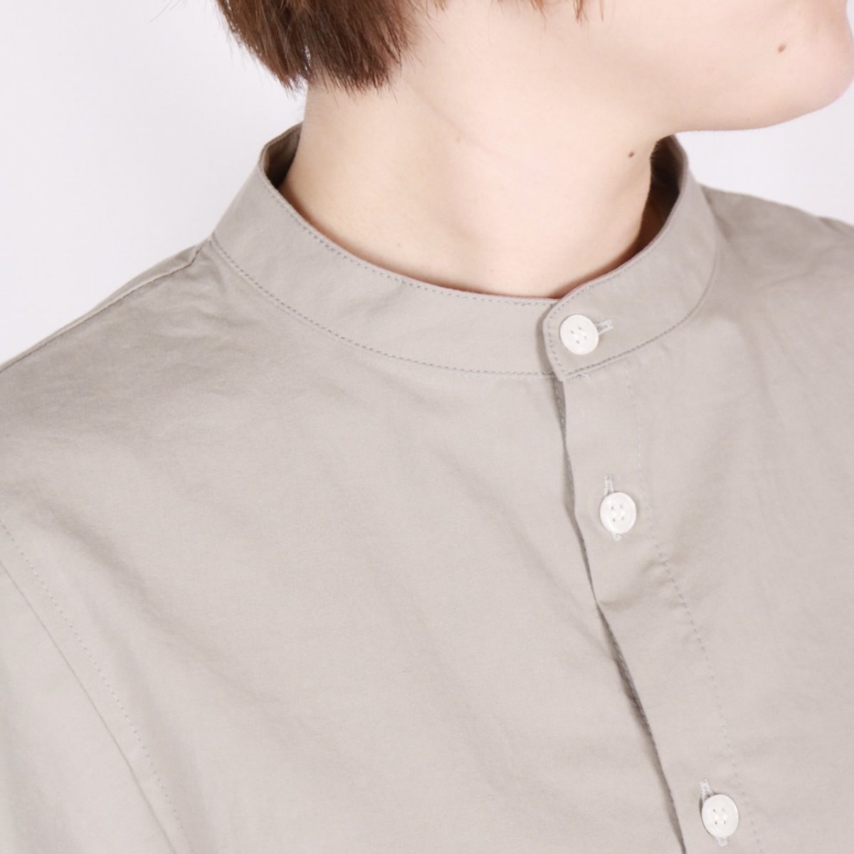 画像6: NARU 近江晒50sブロード 袖ボリュームシャツ 3色 (6)