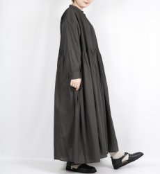 画像14: maison de soil 60s ORGANIC CAMBRIC PLAIN BANDED COLLAR DRESS WITH MINI PINTUCK 2色 (14)