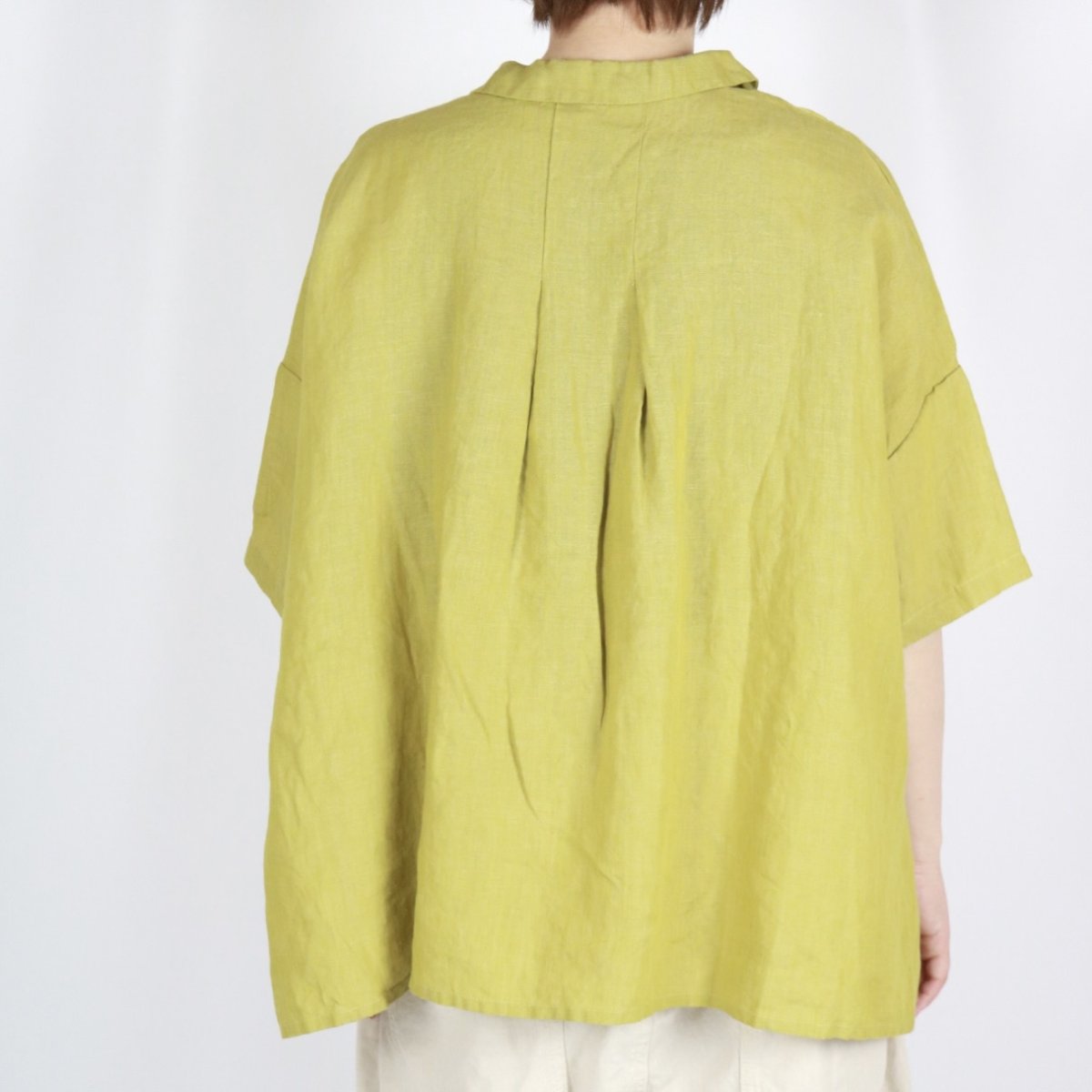 画像16: blue willow リネンボタンシャツ　2色 (16)