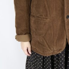 画像13: Vas-y Lentement　WIDE&NARROW WALE CORDUROY(OVERDYE) 60'S ORGANIC CAMBRIC SIDE VENTS NO COLLAR JACKET 2色 (13)