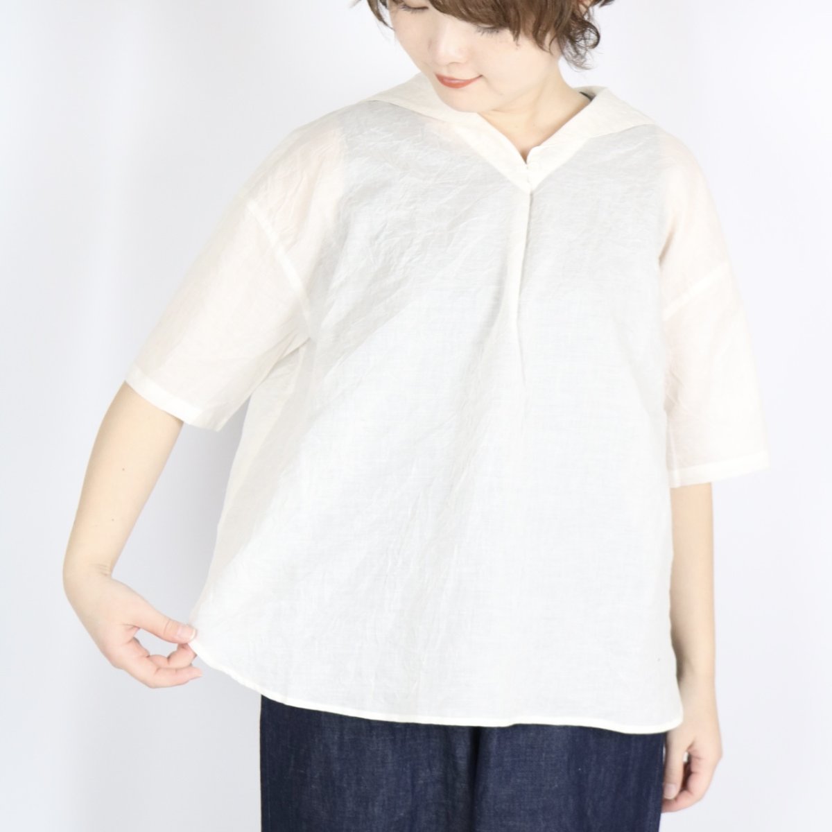 画像13: nachukara キャッチワッシャー セーラーブラウス　3色 (13)