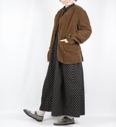 画像6: Vas-y Lentement　WIDE&NARROW WALE CORDUROY(OVERDYE) 60'S ORGANIC CAMBRIC SIDE VENTS NO COLLAR JACKET 2色 (6)
