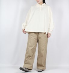 画像9: NARU   カツラギニューセリサイト ベイカーパンツ ベージュ (9)