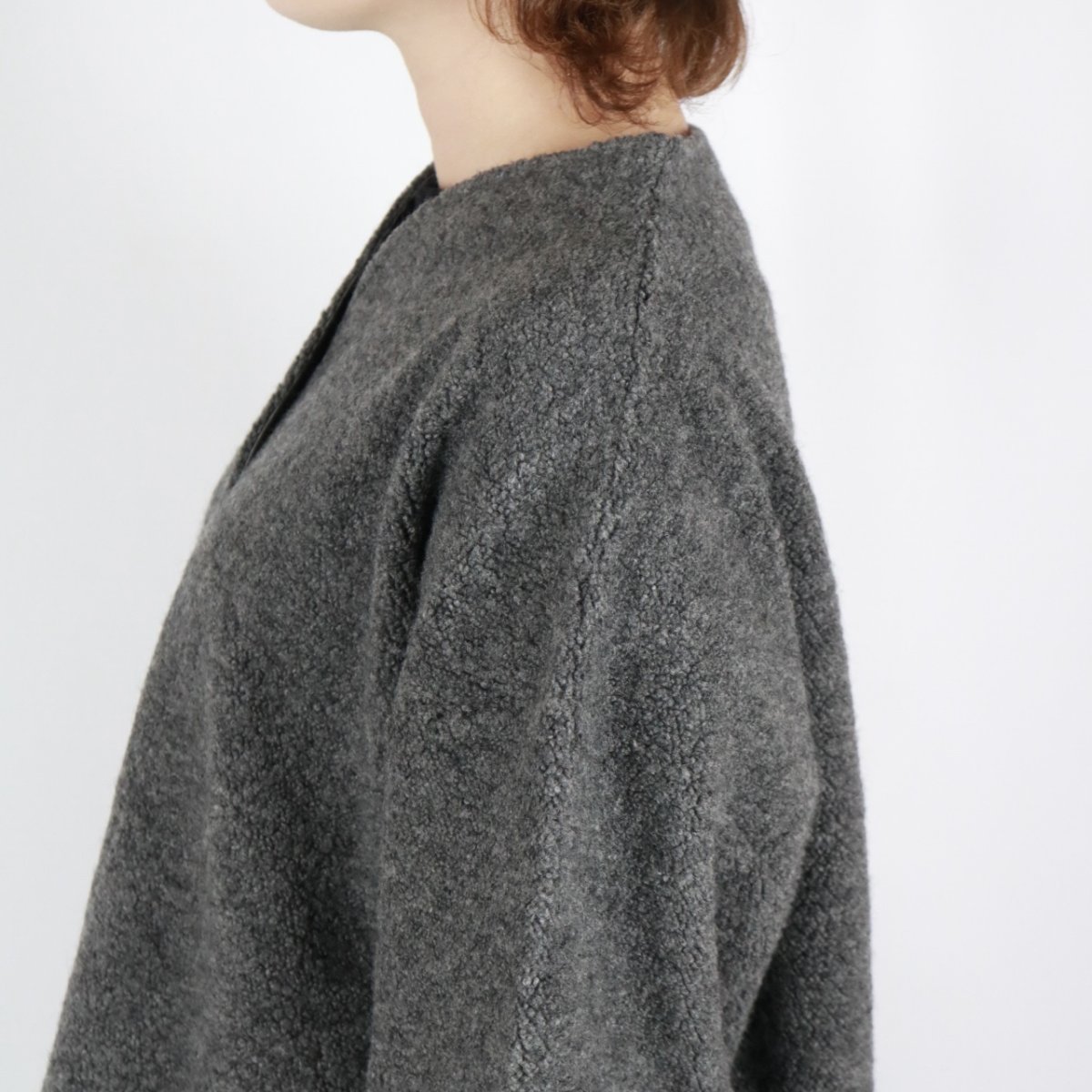 画像24: nachukara シープボアソフトVネックカーディガン　3色 (24)