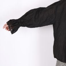 画像31: Gauze# ANTIQUE LACE FRILL 2WAY BLOUSE 2色 (31)