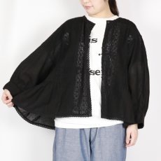 画像28: tumugu:  コットンリネン ボイルレース ブラウス  3色 (28)