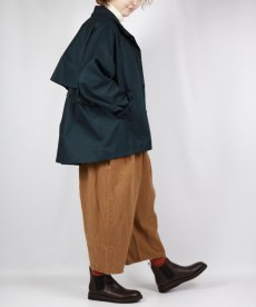 画像18: NARU 40/2コットンギャバ ショートトレンチコート　2色 (18)