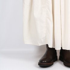 画像12: maison de soil 80s ORGANIC COTTON SMALL CHECK&VOILE PLAIN(OVER DYE) RAJASTAN TUCK GATHERED SKIRT (12)