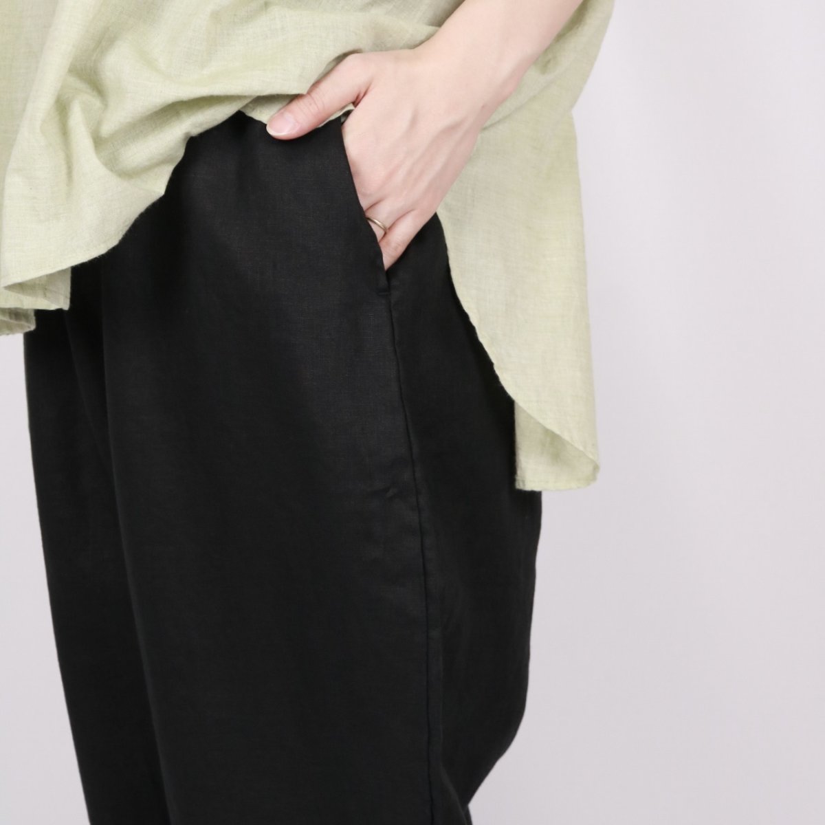 画像19: NARU フレンチリネンエッグパンツ 2色 (19)