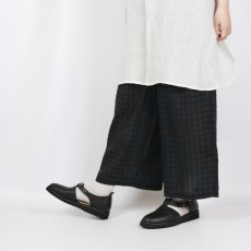 画像5: maison de soil  HANDWOVEN COTTON SILK CHECK EASY PANTS  2色 (5)