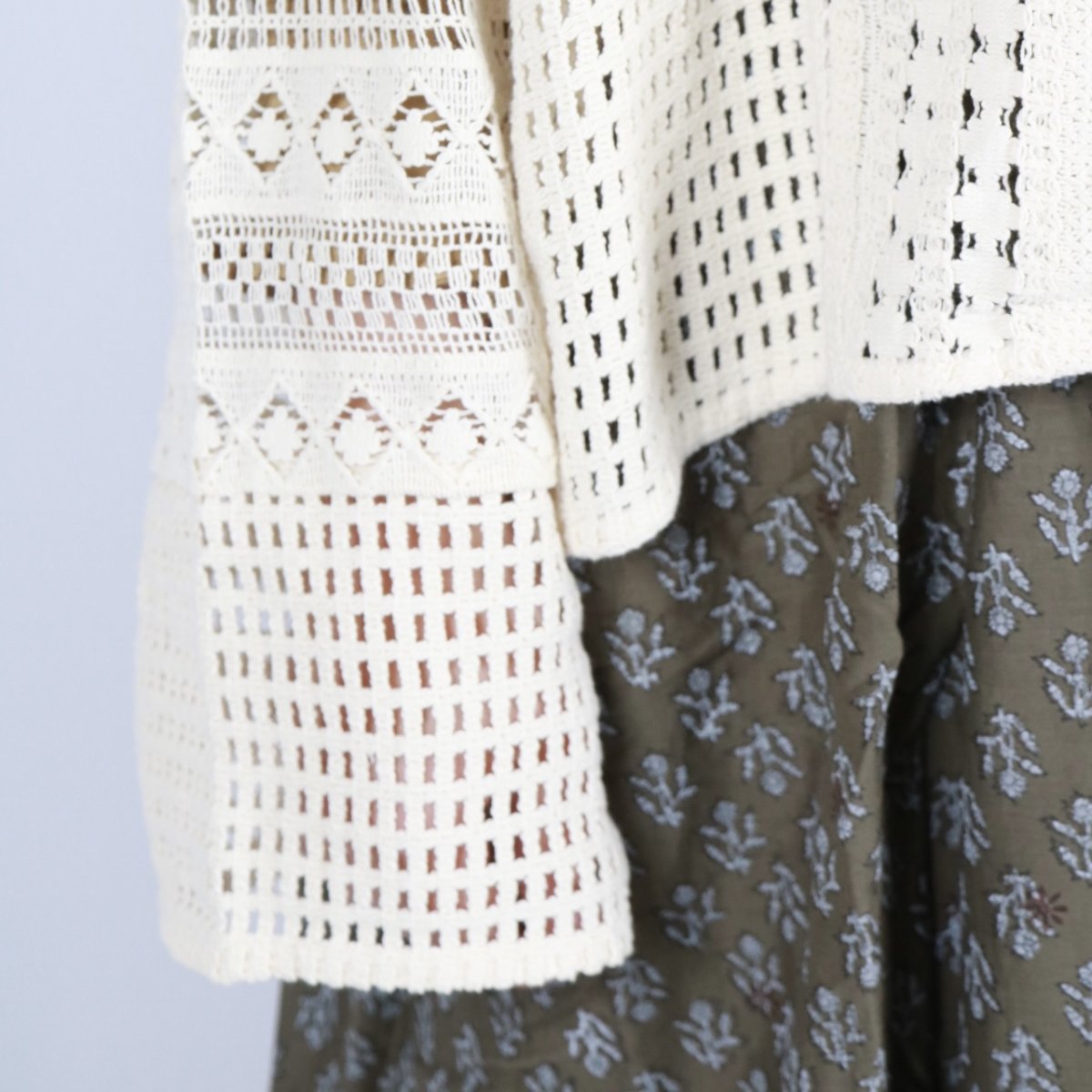 画像12: tumugu:  クロシェレース ジャケット 2色 (12)