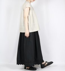 画像22: SOIL 　 80s VOILE PLAIN WITH CUT WORK LACE　CREW -NECK FRENCH /SL SHIRT WITH PINTUCK 3色 (22)