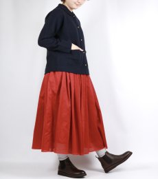 画像7: maison de soil PLAIN COTTON SILK RAJASTHAN TUCK GATHERED SKIRT WITH LINING 2SIZE (7)